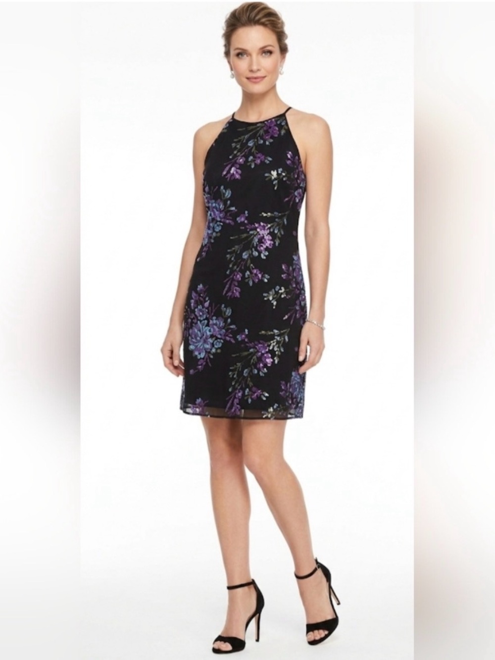 White House Black Market Halter‎ Dress Size 12